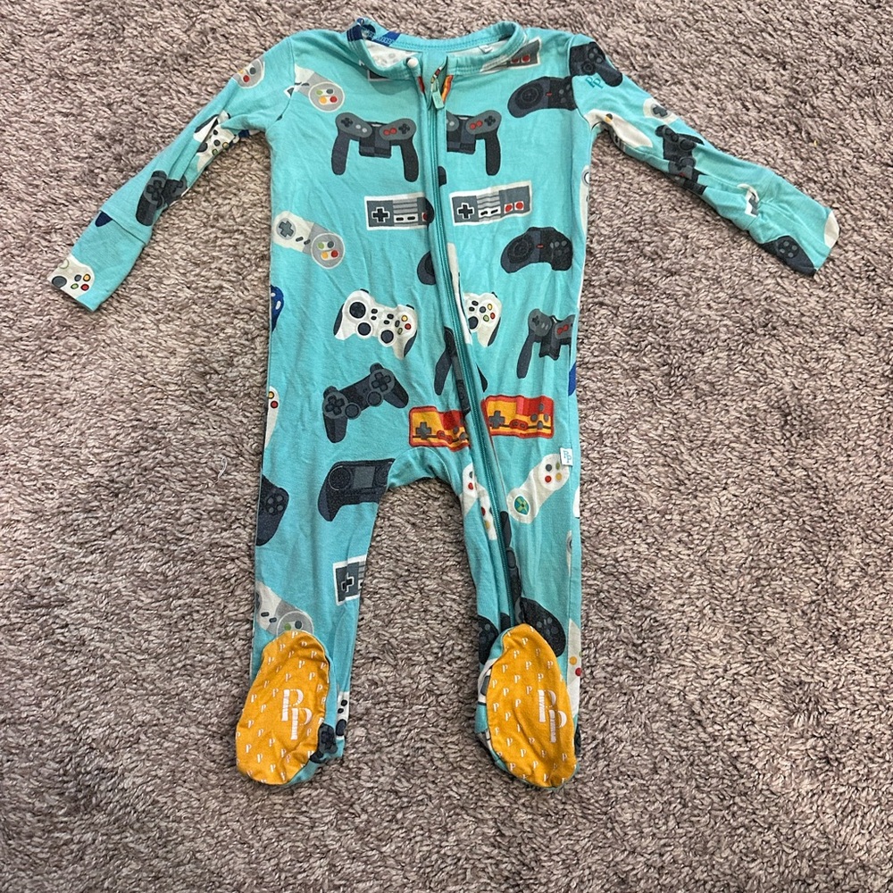 Posh Peanut 3-6mo Gamer Footie